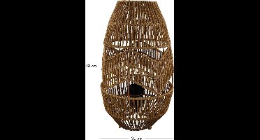 DKNC - Tafellamp Oasis - Papier - 22x22x38cm - Bruin