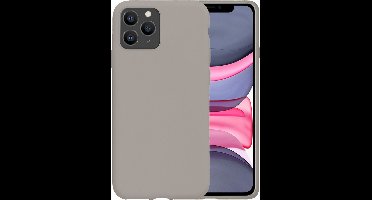 Hoesje - Geschikt voor Apple iPhone 11 Pro - Sterk & Shockproof - Hoes Cover - Siliconen Case - Grijs