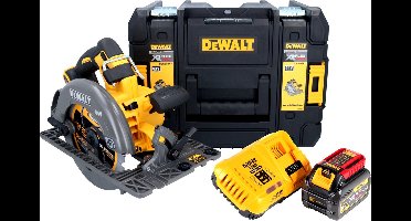 DeWalt DCS 579 T1T Accucirkelzaag 54 V FlexVolt 190 mm borstelloos + 1x accu 6.0 Ah + lader + TSTAK