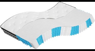 vidaXL - Pocketveringmatras - middelhard - 100x200 - cm