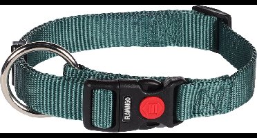 Hond Halsband Ziggi Donkergroen M 40-55cm 20mm