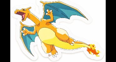 Teknofun Pokémon - Wandlamp - Neon Charizard