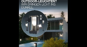 LEDVANCE ENDURA CLASSIC ORBICK W buitenlantaarn, wandlamp, E27-fitting, donkergrijs, aluminium, snelle en eenvoudige installatie, matte diffusor, IP65 beschermingsklasse, buitengebruik