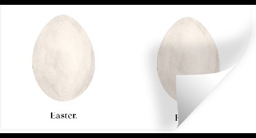 Muurstickers - Sticker Folie - Quotes - Easter - Spreuken - Paasei - 40x20 cm - Plakfolie - Muurstickers Kinderkamer - Zelfklevend Behang - Zelfklevend behangpapier - Stickerfolie