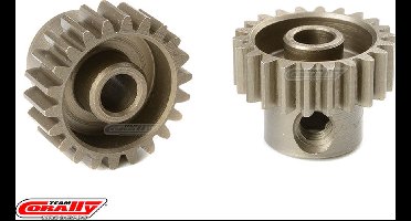 Team Corally - 48 DP Motortandwiel - Kort - Gehard staal - 22 Tanden - Motoras dia. 3.17mm