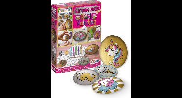 Grafix Unicorn Rock Painting | Happy Stones | Stenen schilderen voor meisjes | Happy stones pakket