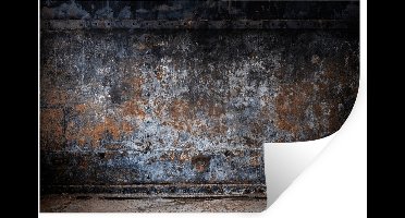 Muurstickers - Sticker Folie - IJzer - Vintage - Roest - Grijs - Bruin - Abstract - 30x20 cm - Plakfolie - Muurstickers Kinderkamer - Zelfklevend Behang - Zelfklevend behangpapier - Stickerfolie