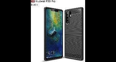 Ntech Soft Brushed TPU Hoesje Geschikt voor Huawei P30 Pro - Matt Zwart