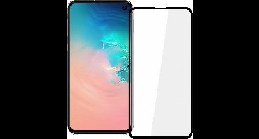 Ntech Screenprotector Geschikt voor Samsung Galaxy S10e full cover Screenprotector Tempered Glass - Zwart