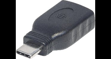 Manhattan USB 3.2 Gen 1 (USB 3.0) Adapter [1x USB 3.2 Gen 2 stekker C (USB 3.1) - 1x USB 3.2 Gen 2 bus A (USB 3.1)] Ada