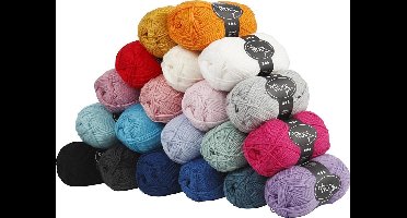 Baby garen l: 172 m 20x50 gr kleuren assorti