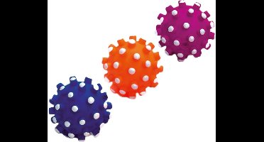 Flamingo Hondenspeelgoed Vinyl noppenbal - Willekeurig - 9 cm