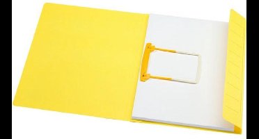 Jalema Secolor Snelhechtmap Folio, Zuurvrij Karton, 250 vel, Geel (pak 10 stuks)