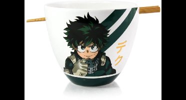 My Hero Academia Ramen Bowl with Chopsticks Izuku Midoriya 473 ml