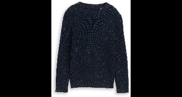 Tom Tailor - Gebreide trui van noppengaren - Maat 140 - sky captain blue