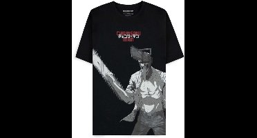 Chainsaw Man - Denji Heren Tshirt - L - Zwart