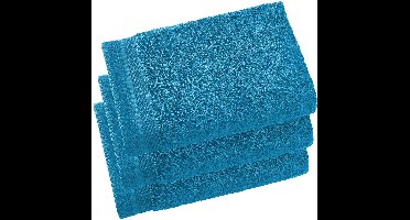 De Witte Lietaer Gastendoekjes Contessa, Lagoon Blue - 40 x 60 cm - 3 stuks - Katoen