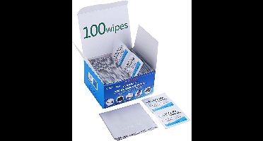 100x Voorgedrukte Lensdoekjes voor Bril, Camera, Tablet en Smartphone Schermen