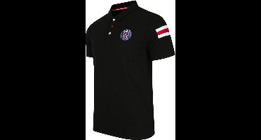 PSG poloshirt voor volwassenen - maat M - zwart - Paris Saint-Germain