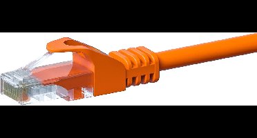 Danicom CAT5e UTP patchkabel - 0,25 meter oranje - CCA - netwerkkabel - internetkabel - UTP kabel - RJ45 - 1000 mbit/s