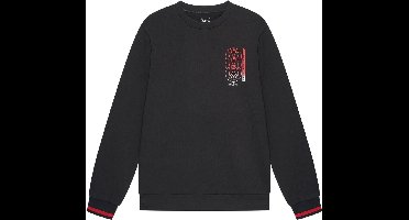 PSG Sweater Heren - Maat S t/m XXL - Voetbaltrui - Paris Saint-Germain Trui - Zwart - 100% Katoen - Officiële PSG Fanmerchandise