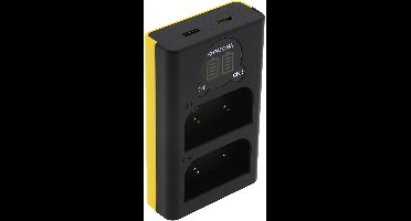 Patona Dual LCD USB lader voor Olympus BLX-1