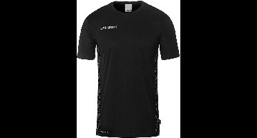 Uhlsport Kinder Sportshirts Progressive 28 Poly Shirt Kurzarm 1002267 Schwarz-140
