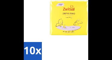 10 x Zwitsal - Babyverzorging - Crème Zeep - Milde & Voedende Reiniging - 180 g - Babyhuid Verzorging - Crème Zeep - Milde Reiniging - Voedende Zeep - Uitdroging Voorkomen