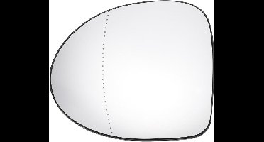 Jhubers Goods - Auto Buitenspiegel - Vervanging Glas - Aspherisch Verwarmd - Rechts - Renault Twingo - THALIA - WIND - Achterplaat - Geschikt voor Diverse Modellen 2000-2020