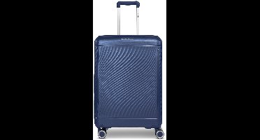 Picard Vienna 4 wielen Trolley M 65 cm met uitbreidingsplooi - Harde bagage - TSA slot - navy blue