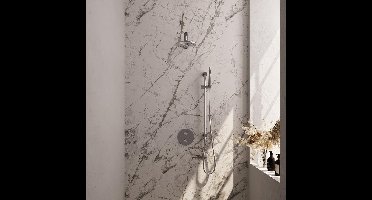 Brauer Brushed Edition Thermostatische Regendoucheset Inbouw - Hoofddouche 20 cm - Rechte Wandarm - 3 Weg - Handdouche Rond - Doucheslang - Geintegreerde Glijstang - Rvs