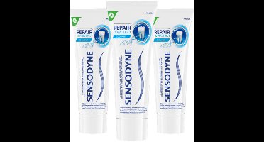 Sensodyne Tandpasta Repair & Protect Cool Mint - 3 x 75 ml - Voordeelverpakking