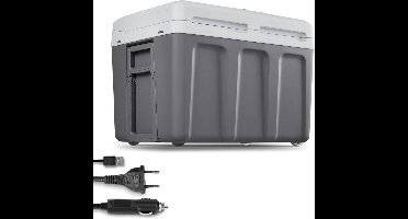 RVV® Elektrische koelbox 12 en 230 volt - Elektrische koelbox - Koelbox - Grijs - 39cm x 56cm x 42cm