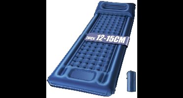 RVV® Luchtbed met Ingebouwde Pomp - Luchtbed met Pomp - Luchtbed - 12cm Dik - Blauw - 197cm x 72cm x 12cm