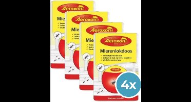 Aeroxon mierenlokdoos 4-pack - Effectieve Insectenval - Met gratis cheatsheet