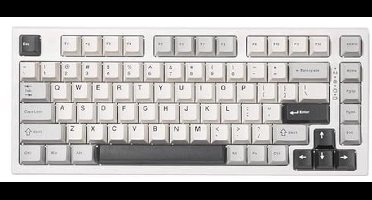 YUNZII YZ75 75% Hot Swappable Wireless Gaming Mechanical Keyboard, RGB Backlights, BT5.0/2.4G/USB-C, Double Shot PBT Keycaps for Linux/Win/Mac (Gateron G Pro Yellow, White)