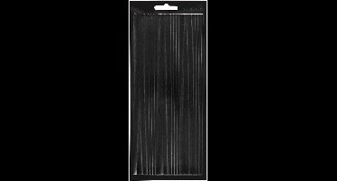 Stickers - Zwart - Randen - Met Motief - Decoratie, Kaarten Maken - 10x23cm - 1 vel