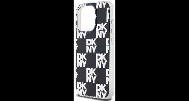 DKNY, Beschermhoes Geschikt voor Apple iPhone 15 Pro met Tegelmotief, Zwart