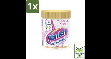 1 x Vanish Oxi Advance - Kristalwit - Vlekkenverwijderaar Poeder - Zonder Bleek - Witte Was - 470 Gram - Vlekkenverwijderaar - Witwas - Waspoeder - Vlekken Verwijderen - Wit Houden