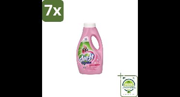 7 x Dreft – Vloeibaar Wasmiddel – Wol & Zijde – 22 Wasbeurten - Grootverpakking - Wol En Zijde Wasmiddel - Delicate Stoffen Wasmiddel - Mild Wasmiddel - Fijnwas - Handwas