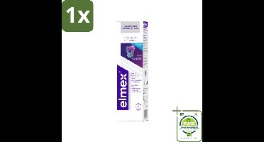 1 x Elmex Tandpasta Glazuur Professional Opti-Glazuur 75 ml - Tandpasta - Glazuurbescherming - Tanderosie - Tandversterking - Aminfluoride