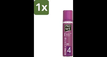 1 x Proset Haarspray Ultra Sterk 300 ml - Haarspray - 48 Uur Fixatie - Ultra Sterke Fixatie - ProVitamine B5 - Gezond Haar