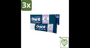 3 x Oral-B - Pro-Expert Sterk Glazuur - Tandpasta - Beschermt Glazuur - 75 ml - Grootverpakking - Tandpasta - Glazuur Bescherming - Tandplak Verwijdering - Tanden Whitening - Mondverzorging