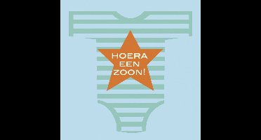 Servetten Hoera een Zoon