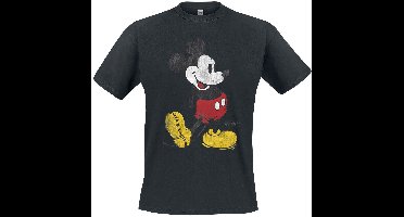 Mickey Mouse Vintage Micky Heren T-shirt - zwart - 4XL