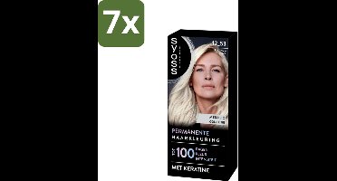 SYOSS - Coloration 12-53 Platinum Pearl - Haarverf - Grijsdekking - Vermindert Haarbreuk - Bulkverpakking - 7 stuks