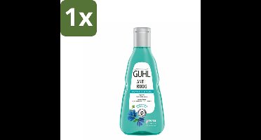 1 x Guhl - Shampoo - Anti-Roos - 250 ml - Anti-roos Shampoo - Roosvrije Hoofdhuid - Hoofdhuidverzorging - Kalmerende Shampoo - Zink Shampoo
