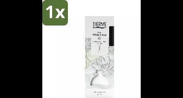 1 x Therme - Zen White Lotus - Geurstokjes - Langdurige Geur - Aromatisch - 150ml - Geurstokjes - Geur - Aromatisch - Witte Lotus - Jasmijn