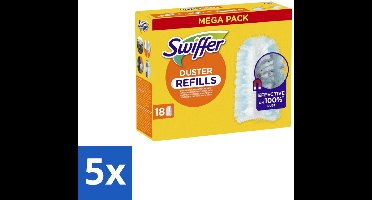 Swiffer - Duster – Voor Stofwisser – 18 navullingen - Bulkverpakking - 5 stuks
