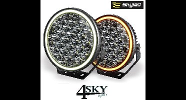 SKYLED Coma 9X 9 inch Led verstraler met positielicht wit/amber 12.500 Lumen 160 watt